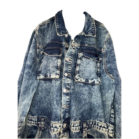 Men's Classic Blue Denim Jumpsuit - Picture 5 of 8